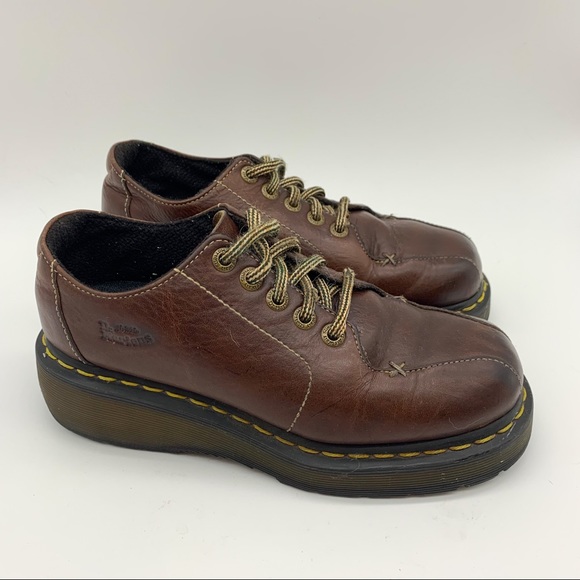Dr. Martens Shoes - DR. MARTENS lace up brown shoe, ladies 6.